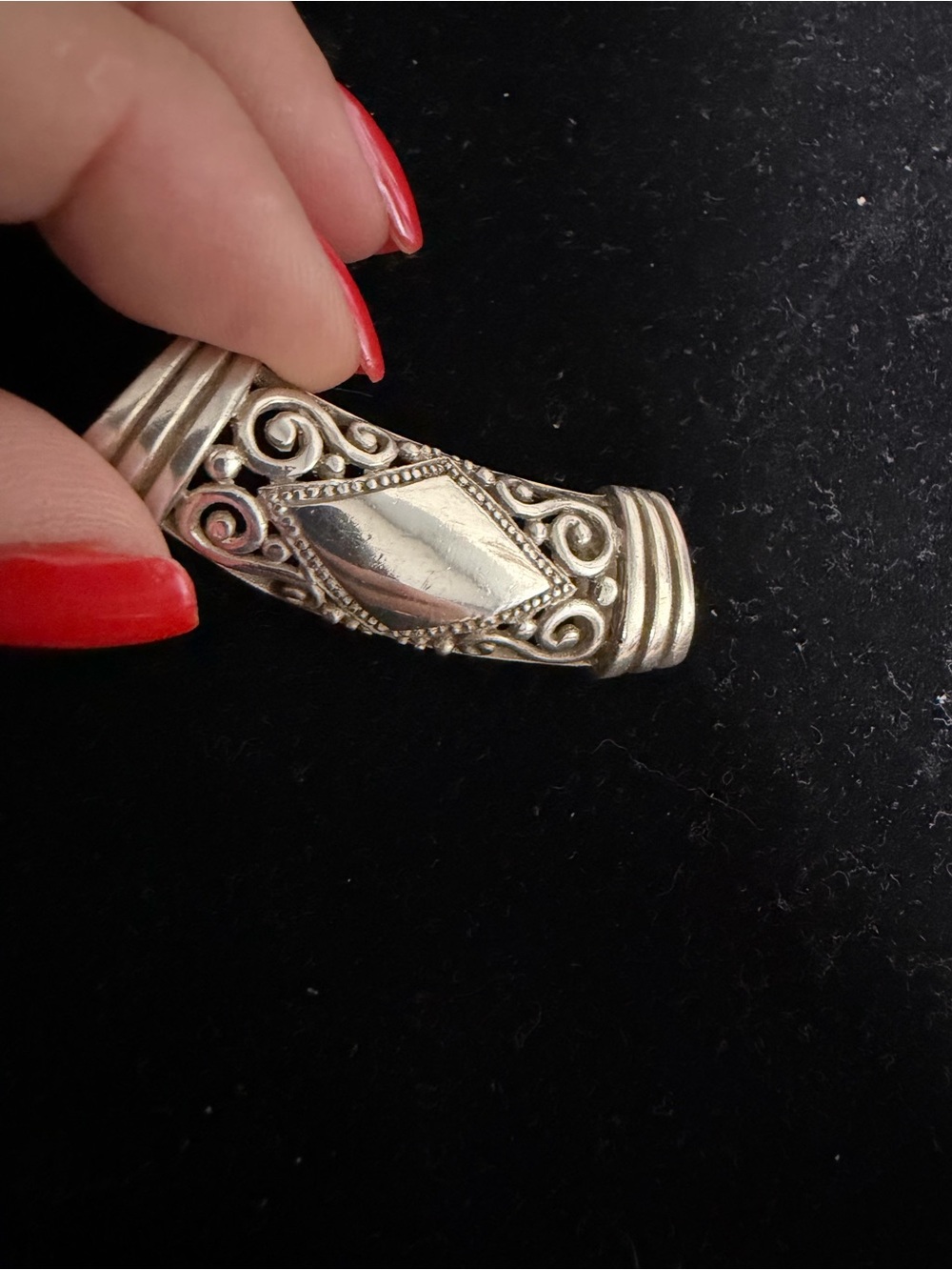 925 Sterling silver vintage slide pendant